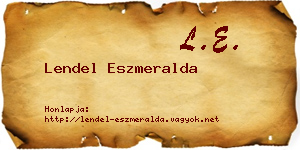 Lendel Eszmeralda névjegykártya